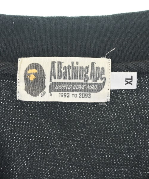 A BATHING APE（アベイシングエイプ）ポロシャツ 黒 サイズ:XL メンズ/2200724196647