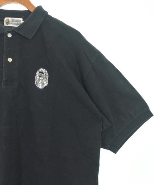 A BATHING APE（アベイシングエイプ）ポロシャツ 黒 サイズ:XL メンズ/2200724196647