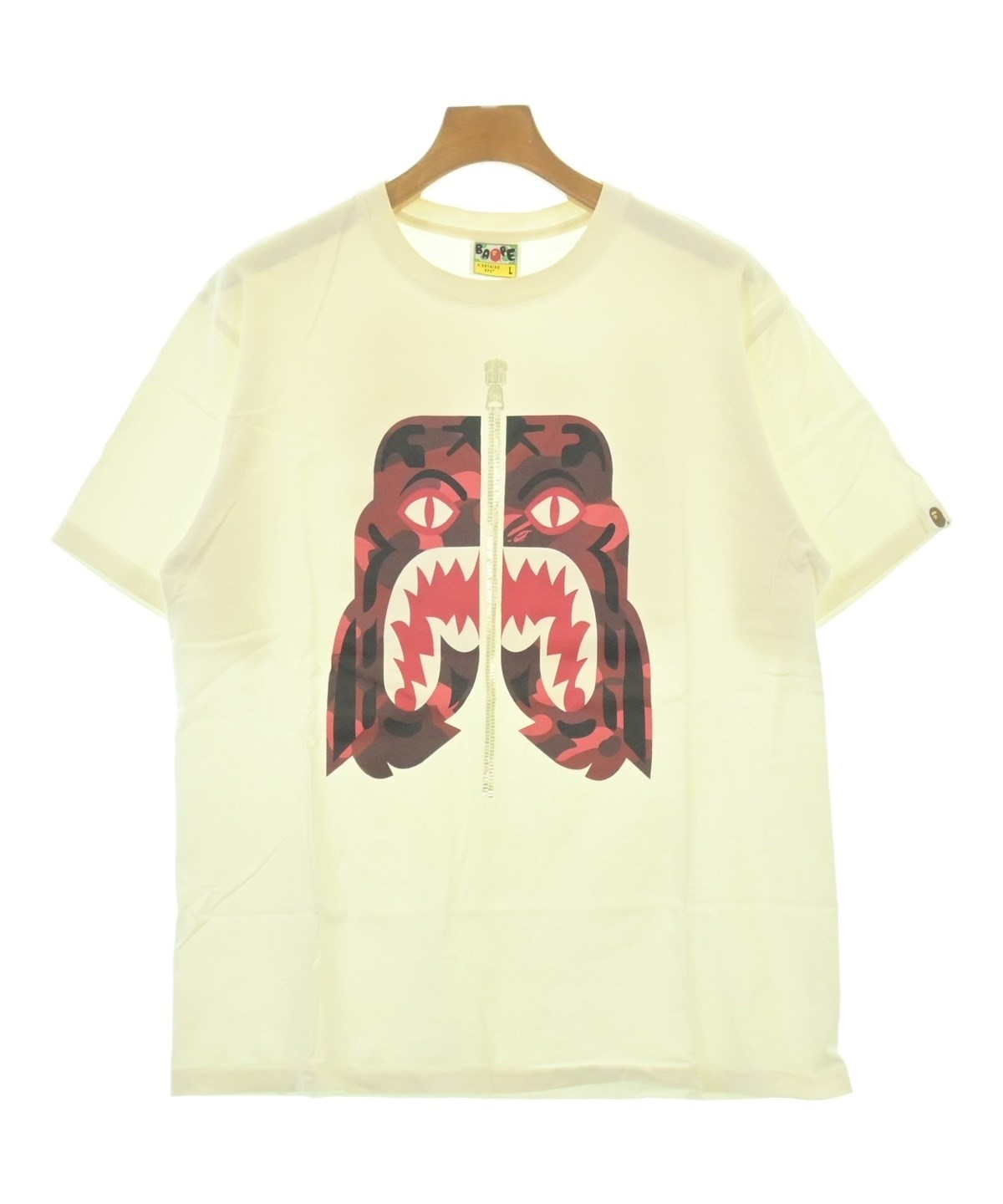 A BATHING APE（アベイシングエイプ）Tシャツ・カットソー 白 サイズ:L