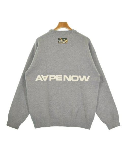 AAPE BY A BATHING APE（エーエイプバイアベイシングエイプ）ニット・セーター グレー サイズ:L メンズ/2200731996070