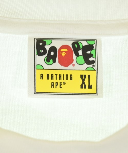 A BATHING APE（アベイシングエイプ）Tシャツ・カットソー 白 サイズ:XL メンズ/2200732932084