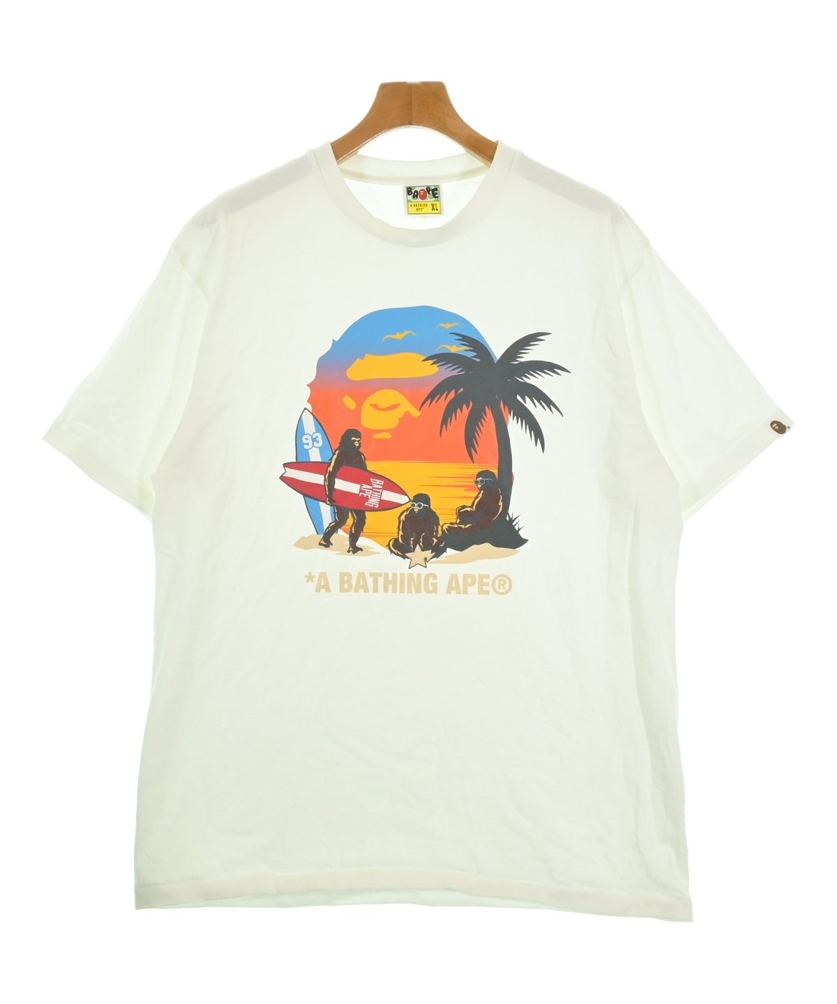A BATHING APE（アベイシングエイプ）Tシャツ・カットソー 白 サイズ