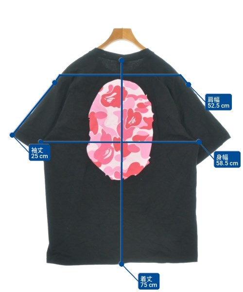 A BATHING APE（アベイシングエイプ）Tシャツ・カットソー 黒 サイズ:2XL メンズ/2200734080127