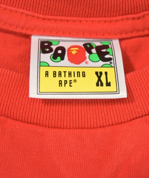 A BATHING APE（アベイシングエイプ）Tシャツ・カットソー 赤 サイズ:XL メンズ/2200734080158