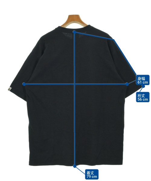 A BATHING APE（アベイシングエイプ）Tシャツ・カットソー 黒 サイズ:3XL メンズ/2200727656087