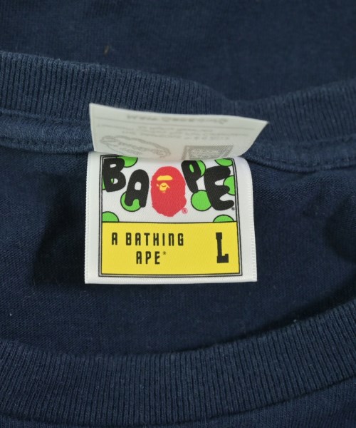 A BATHING APE（アベイシングエイプ）Tシャツ・カットソー 紺 サイズ:L メンズ/2200728766112