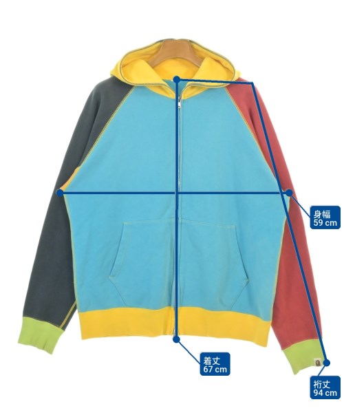A BATHING APE（アベイシングエイプ）パーカー 青 サイズ:L メンズ/2200736176026