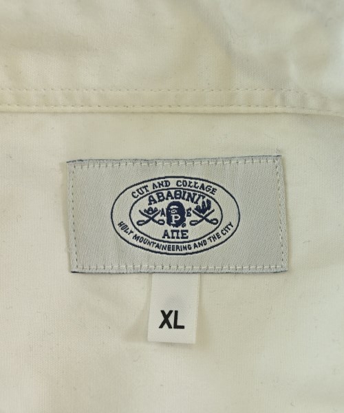 A BATHING APE（アベイシングエイプ）カジュアルシャツ 白 サイズ:XL メンズ/2200720512045