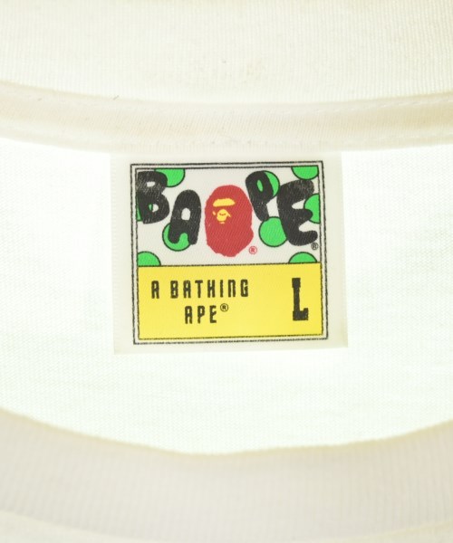 A BATHING APE（アベイシングエイプ）Tシャツ・カットソー 白 サイズ:L メンズ/2200720512083