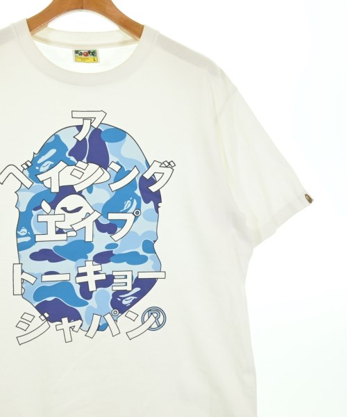 A BATHING APE（アベイシングエイプ）Tシャツ・カットソー 白 サイズ:L メンズ/2200720512083