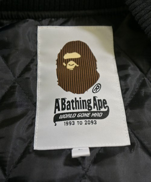 A BATHING APE（アベイシングエイプ）スタジャン 黒 サイズ:L メンズ/2200718028046