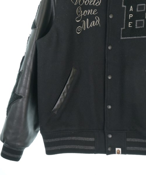 A BATHING APE（アベイシングエイプ）スタジャン 黒 サイズ:L メンズ/2200718028046