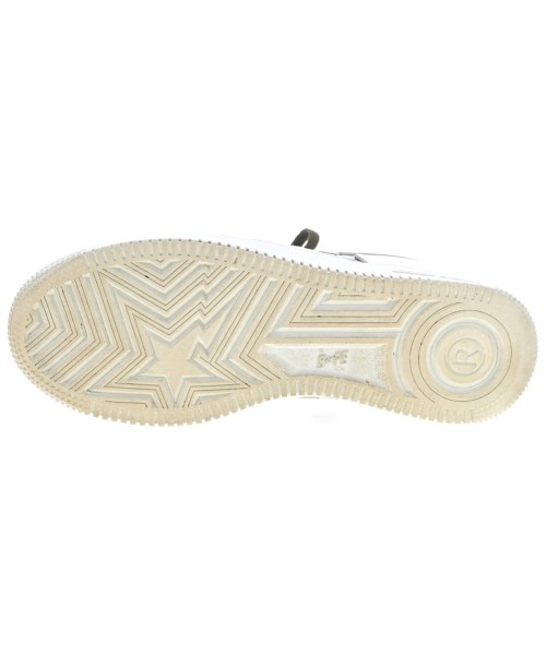 A BATHING APE（アベイシングエイプ）スニーカー 白 サイズ:27cm メンズ/2200724432097