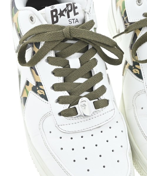A BATHING APE（アベイシングエイプ）スニーカー 白 サイズ:27cm メンズ/2200724432097