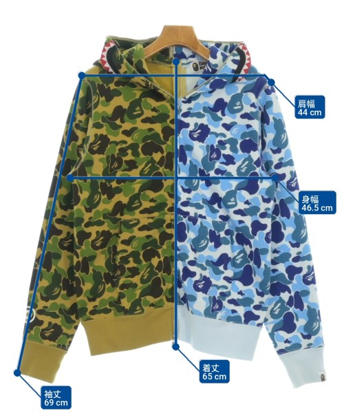 A BATHING APE（アベイシングエイプ）パーカー カーキ サイズ:S メンズ/2200724850020