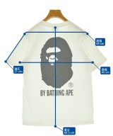 A BATHING APE（アベイシングエイプ）Tシャツ・カットソー 白 サイズ:S レディース/2200724850082