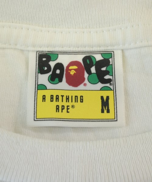 A BATHING APE（アベイシングエイプ）Tシャツ・カットソー 白 サイズ:M メンズ/2200724850099