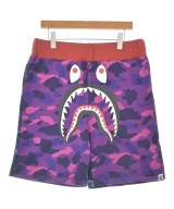 A BATHING APE（アベイシングエイプ）ショートパンツ 紫 サイズ:XL メンズ/2200728960039