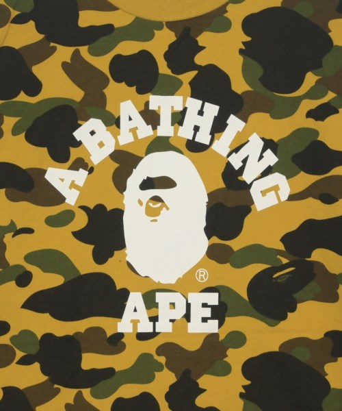 A BATHING APE（アベイシングエイプ）Tシャツ・カットソー 黄 サイズ:2XL(XXL位) メンズ/2200729175036
