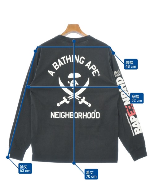 A BATHING APE（アベイシングエイプ）Tシャツ・カットソー 黒 サイズ:M メンズ/2200682419048
