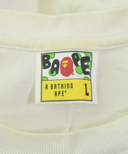 A BATHING APE（アベイシングエイプ）Tシャツ・カットソー 白 サイズ:L メンズ/2200685358030