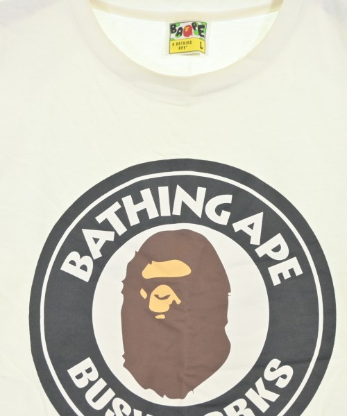 A BATHING APE（アベイシングエイプ）Tシャツ・カットソー 白 サイズ:L メンズ/2200685358030
