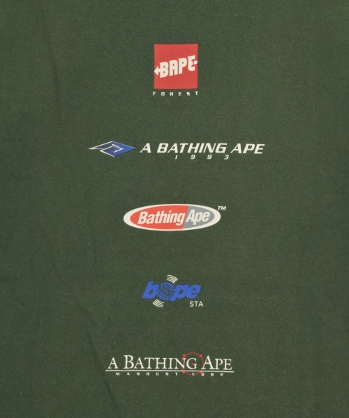 A BATHING APE（アベイシングエイプ）Tシャツ・カットソー 緑 サイズ:S メンズ/2200685663042