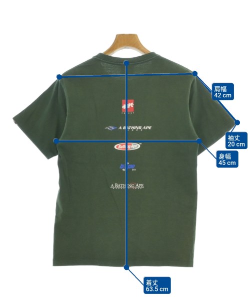 A BATHING APE（アベイシングエイプ）Tシャツ・カットソー 緑 サイズ:S メンズ/2200685663042