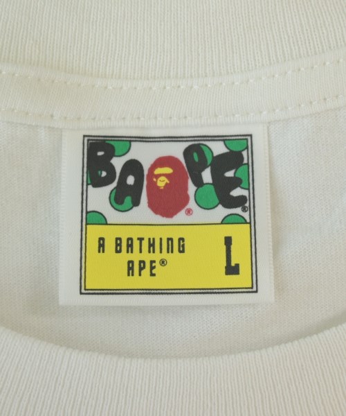 A BATHING APE（アベイシングエイプ）Tシャツ・カットソー 白 サイズ:L メンズ/2200686770060