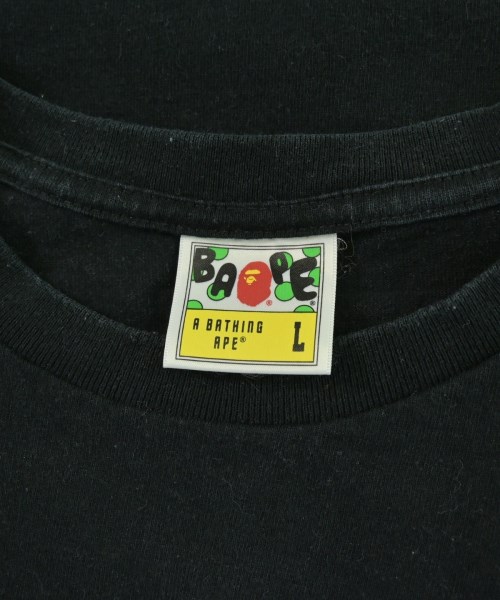 A BATHING APE（アベイシングエイプ）Tシャツ・カットソー 黒 サイズ:L メンズ/2200686873051