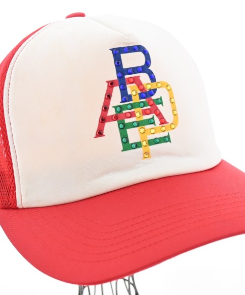 A BATHING APE（アベイシングエイプ）キャップ 赤 サイズ:F メンズ/2200687280018