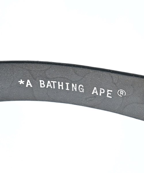 A BATHING APE（アベイシングエイプ）ベルト 黒 サイズ:- メンズ/2200687280087