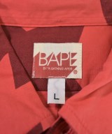 A BATHING APE（アベイシングエイプ）カジュアルシャツ 赤 サイズ:L メンズ/2200687457052