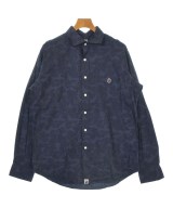 A BATHING APE（アベイシングエイプ）カジュアルシャツ 紺 サイズ:L メンズ/2200687457069