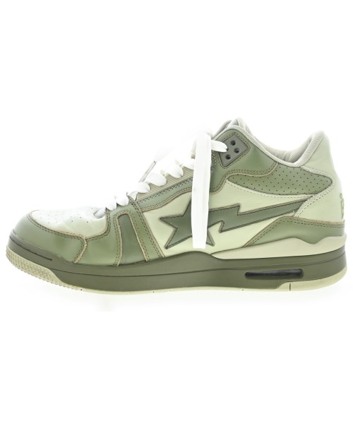 A BATHING APE（アベイシングエイプ）スニーカー カーキ サイズ:27.5cm メンズ/2200691417172