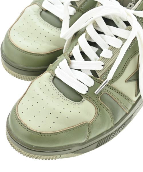 A BATHING APE（アベイシングエイプ）スニーカー カーキ サイズ:27.5cm メンズ/2200691417172