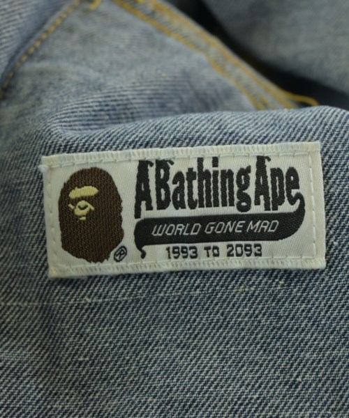 A BATHING APE（アベイシングエイプ）デニムジャケット 青 サイズ:-(XXL位) メンズ/2200691651187