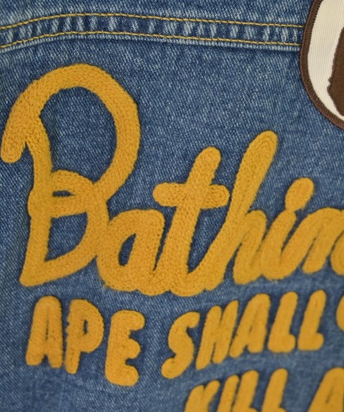 A BATHING APE（アベイシングエイプ）デニムジャケット 青 サイズ:-(XXL位) メンズ/2200691651187
