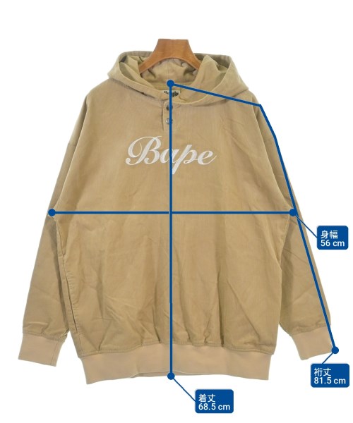A BATHING APE（アベイシングエイプ）カジュアルシャツ ベージュ サイズ:XS レディース/2200691651194