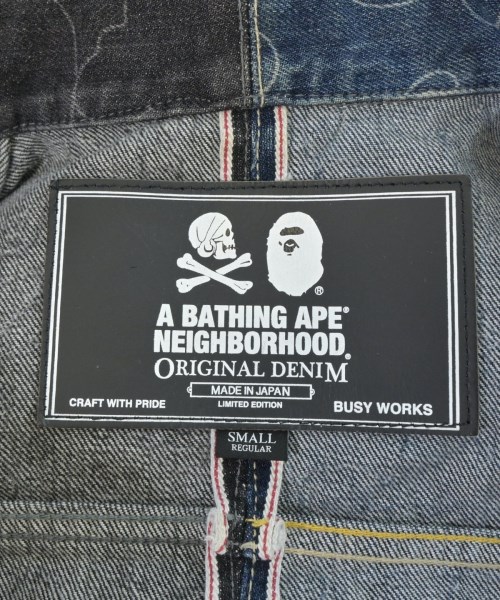 A BATHING APE（アベイシングエイプ）デニムジャケット 黒 サイズ:S メンズ/2200688913052