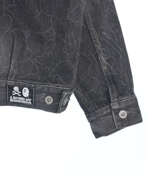 A BATHING APE（アベイシングエイプ）デニムジャケット 黒 サイズ:S メンズ/2200688913052