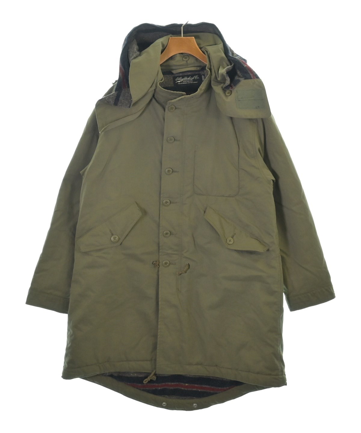 NEIGHBORHOOD ネイバーフッドジャケット 襟袖リブニット カーキM