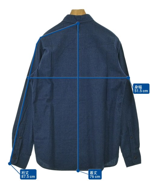 NEIGHBORHOOD（ネイバーフッド）カジュアルシャツ 紺 サイズ:M メンズ/2200545786416