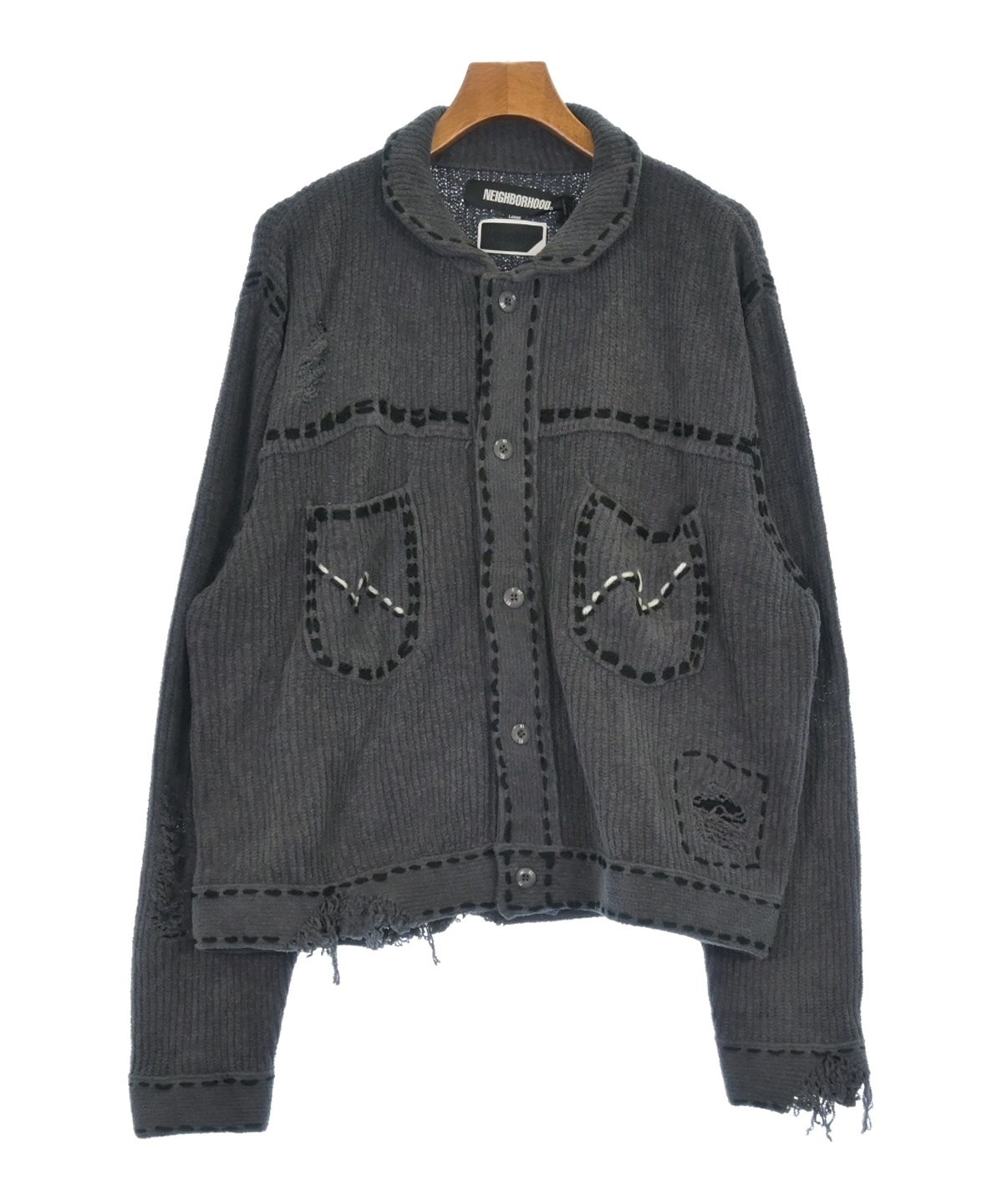 NEIGHBORHOOD（ネイバーフッド）カーディガン グレー サイズ:L メンズ