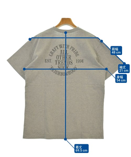 NEIGHBORHOOD（ネイバーフッド）Tシャツ・カットソー グレー サイズ:L メンズ/2200611443083