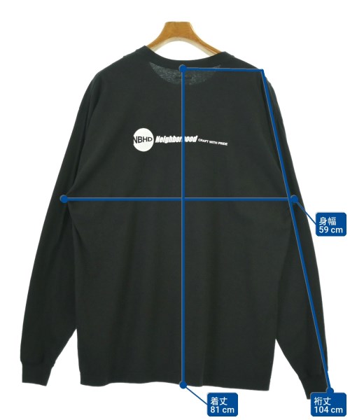 NEIGHBORHOOD（ネイバーフッド）Tシャツ・カットソー 黒 サイズ:XL メンズ/2200571150045