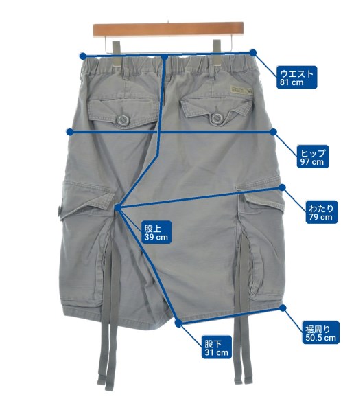 NEIGHBORHOOD（ネイバーフッド）ショートパンツ グレー サイズ:XL メンズ/2200678084137