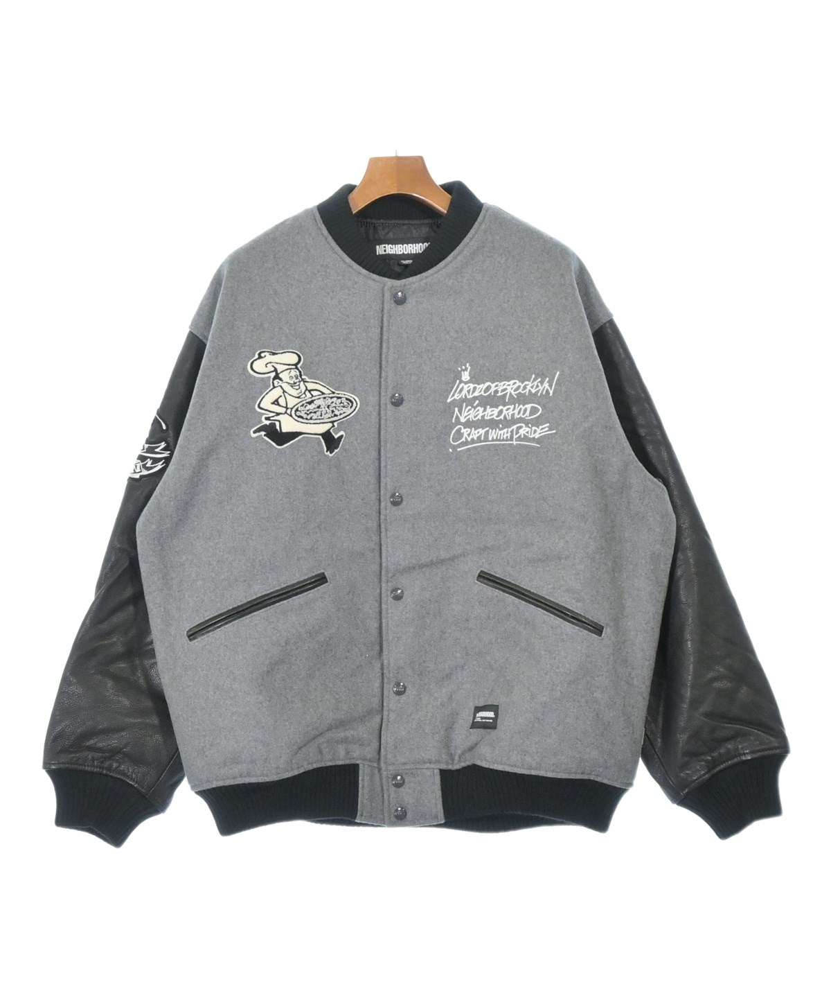 NEIGHBORHOOD（ネイバーフッド）スタジャン グレー サイズ:XL メンズ