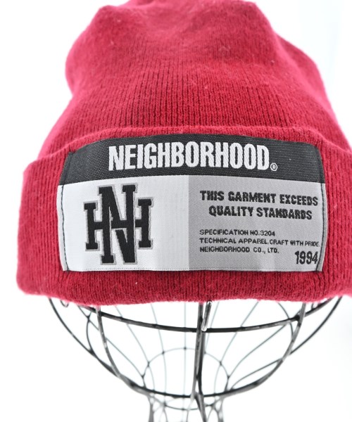 NEIGHBORHOOD（ネイバーフッド）ニットキャップ・ビーニー 赤 サイズ:F メンズ/2200659263032