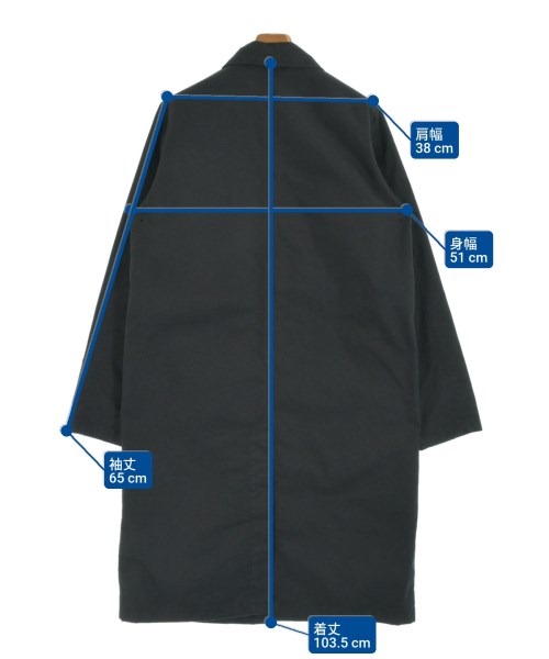 NEIGHBORHOOD（ネイバーフッド）ステンカラーコート 紺 サイズ:M メンズ/2200650799011